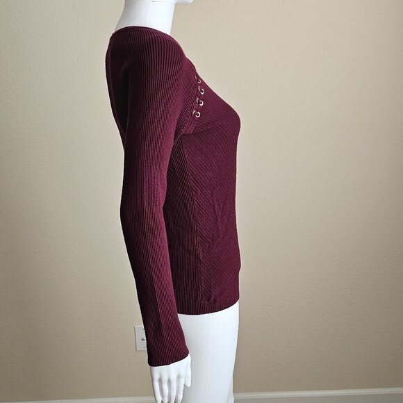 I.N.C. International Sweater Burgundy- Size Medium - Picture 3 of 4